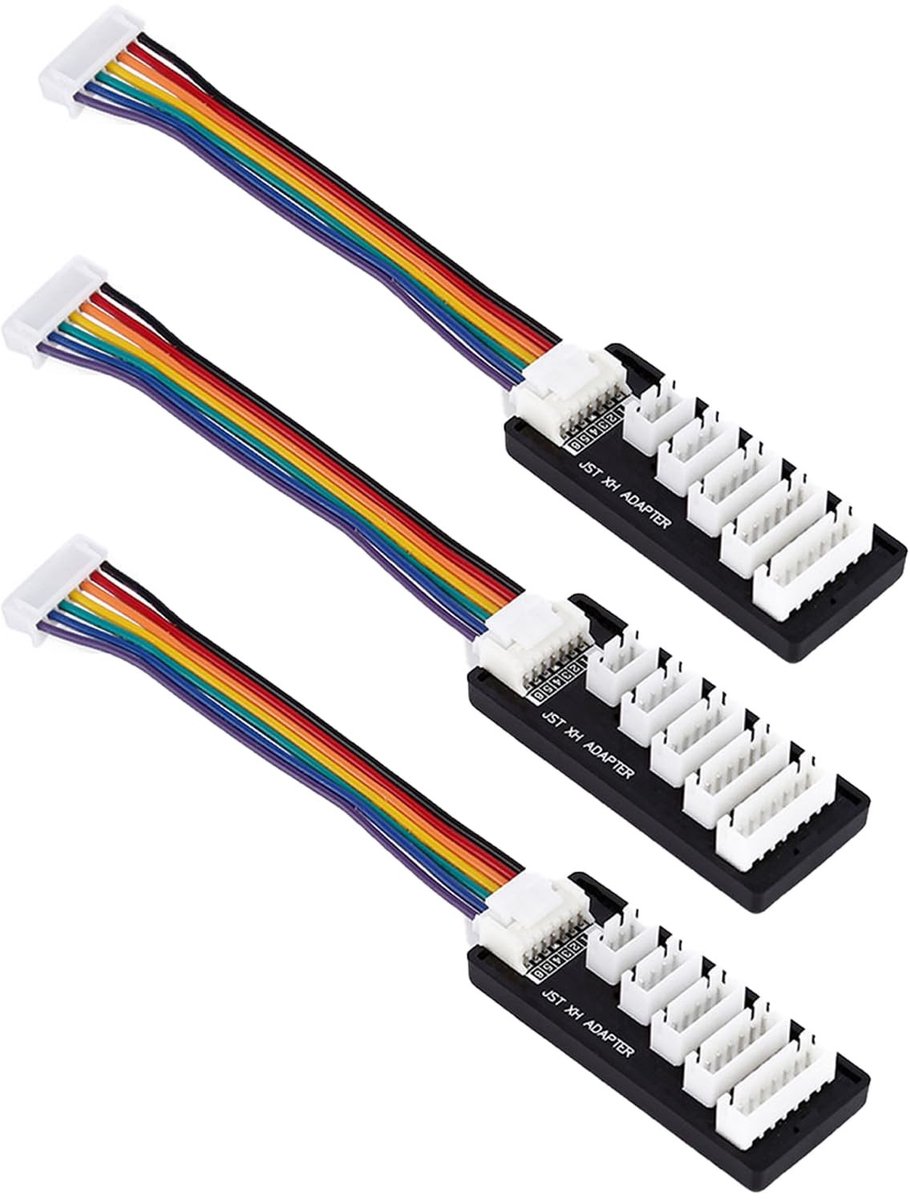 Dailygoods - 3 Stuks Balance Charger Expansion Adapter voor RC Lipo Accu's