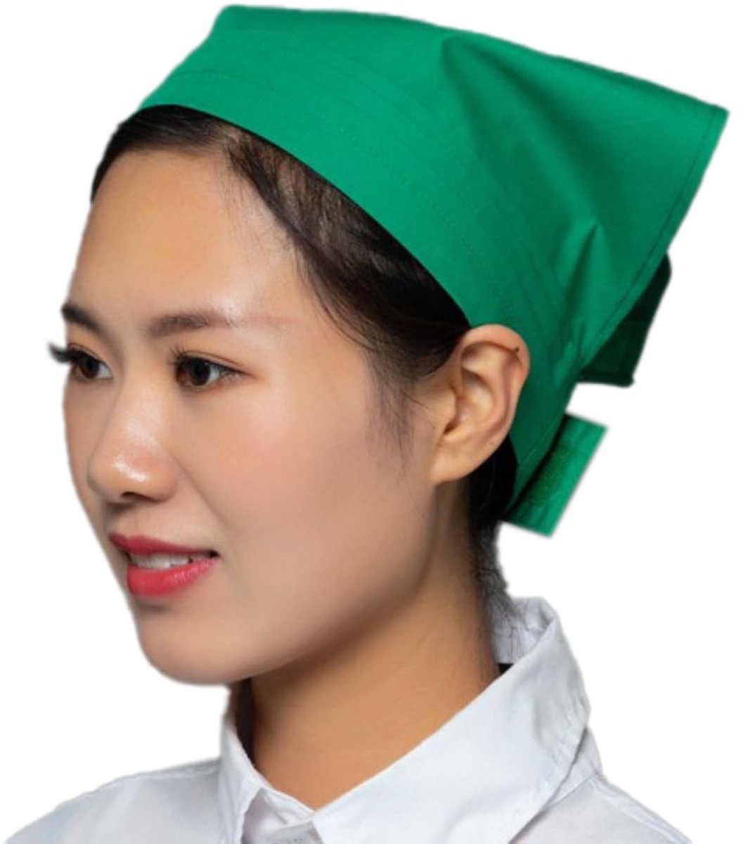 Dailygoods - Driehoekige Kookmuts met Klittenbandsluiting voor Thuis en Restaurant