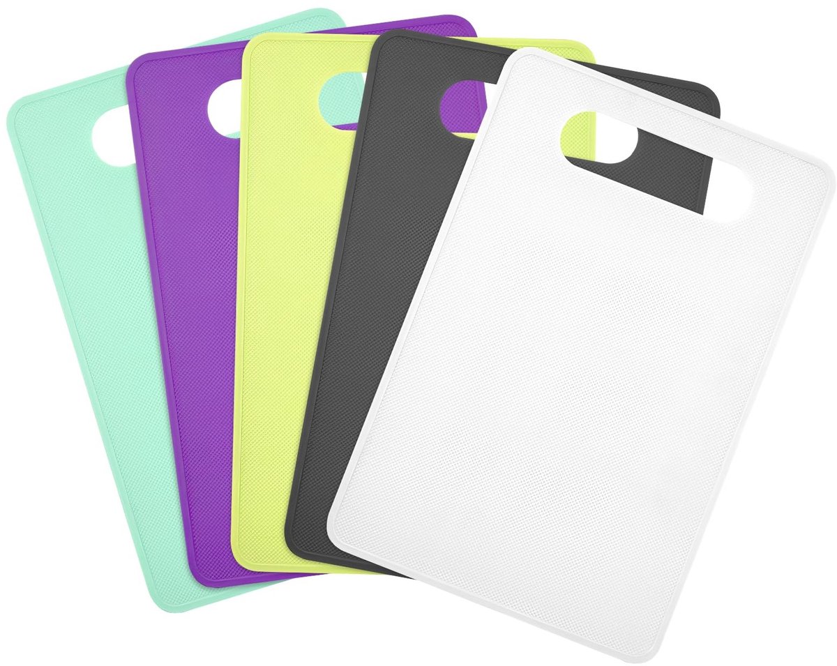 Dailygoods - Snijplankenset 5 Stuks, Antibacterieel en Vaatwasmachinebestendig