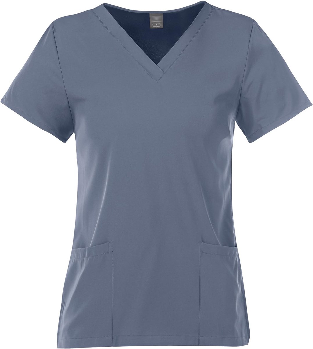 Dailygoods - Dames V-hals Scrubs Korte Mouw met 2 Zakken en Zachte Stretch