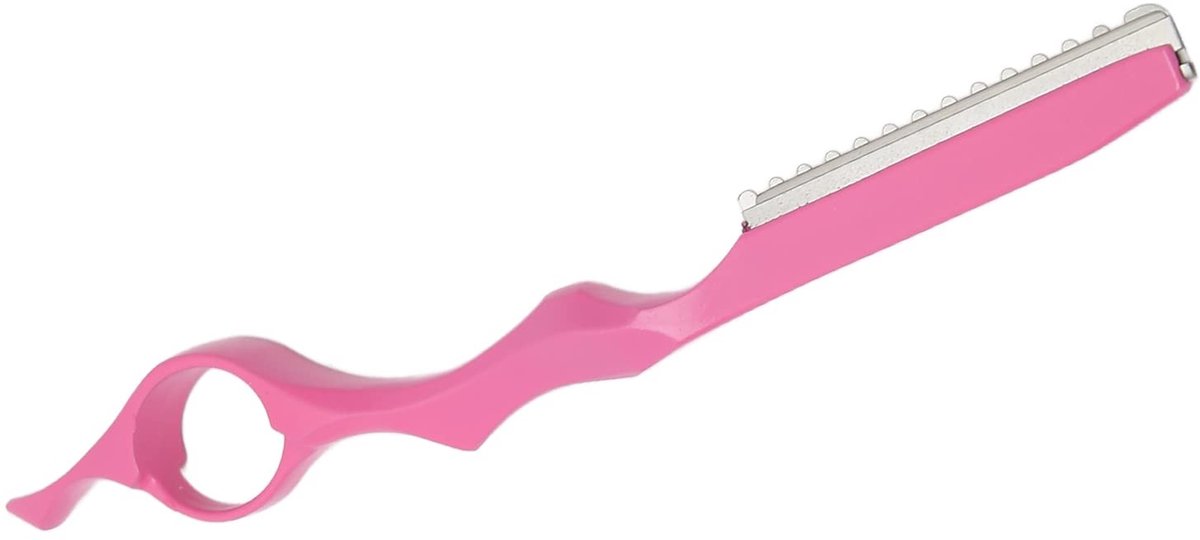 Dailygoods - Cosensi - Dailygoods - Dailygoody - Haar dunner mes - Professionele haartrimmer - Roestvrij staal - Geschikt voor mannen en vrouwen - Roze - Voor salon en thuis