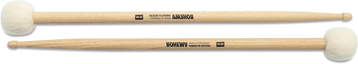 Timpani Combi-Sticks - Mallet Stokken - Muziek Maken - Hickory Hout - 35mm Bal - Meerkleurig