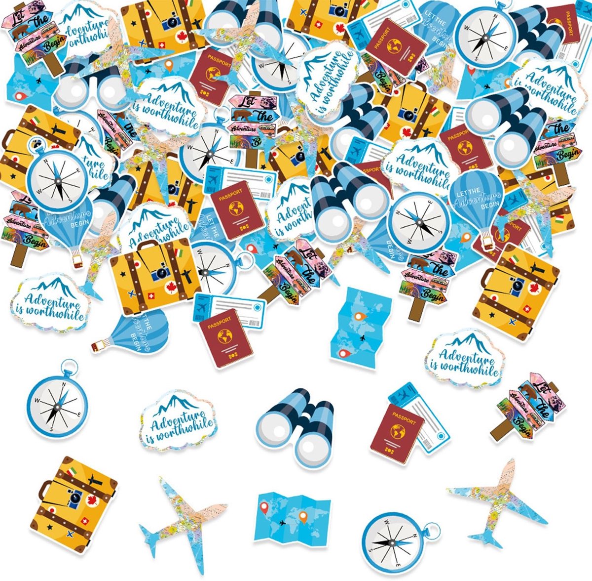 Dailygoods - 100 Stuks Avontuur Confetti voor Feestdecoratie