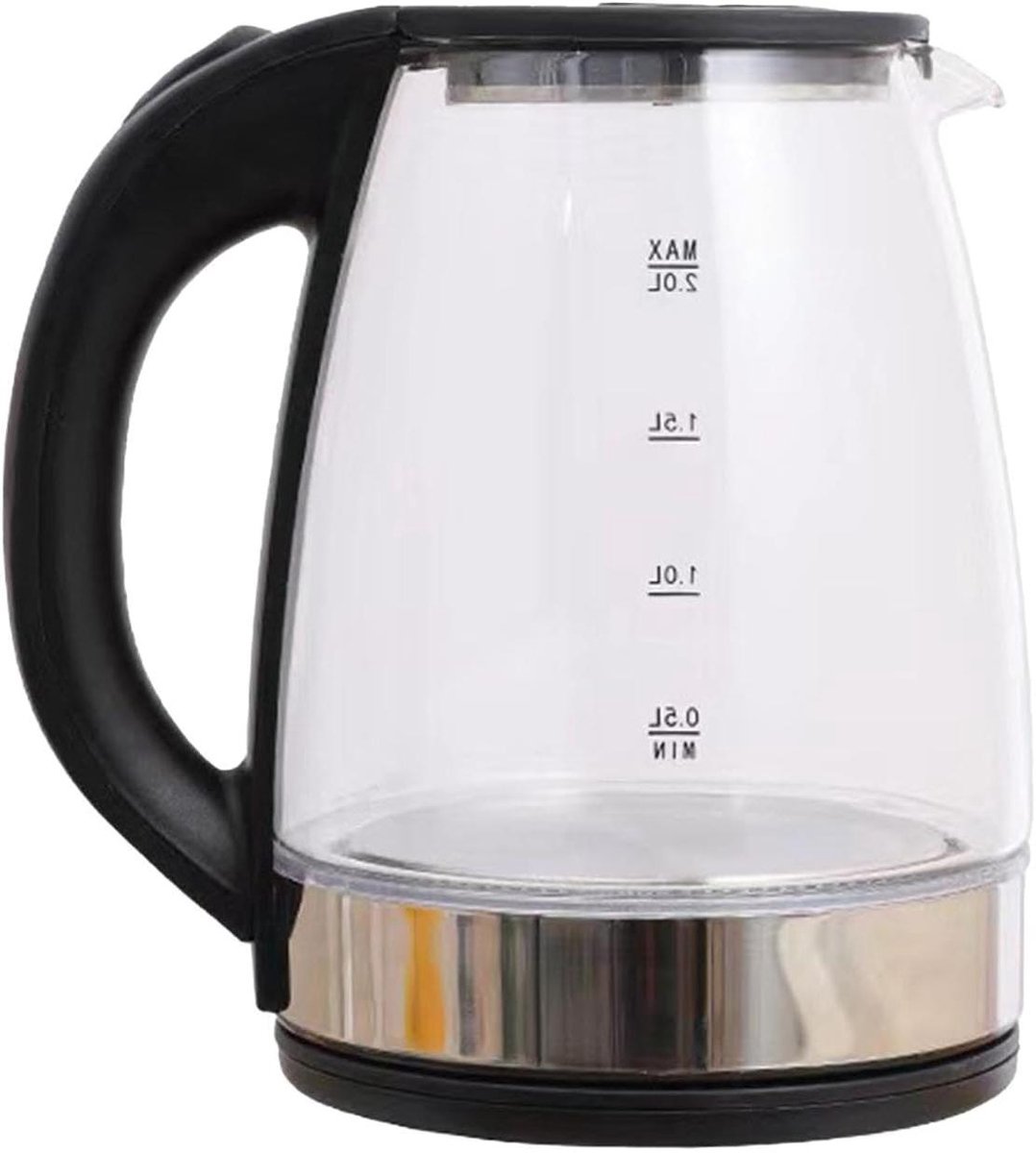 Glazen Waterkoker - Draadloze Kettle - Thee en Koffie - Automatische Uitschakeling - 2 Liter Inhoud - Transparant