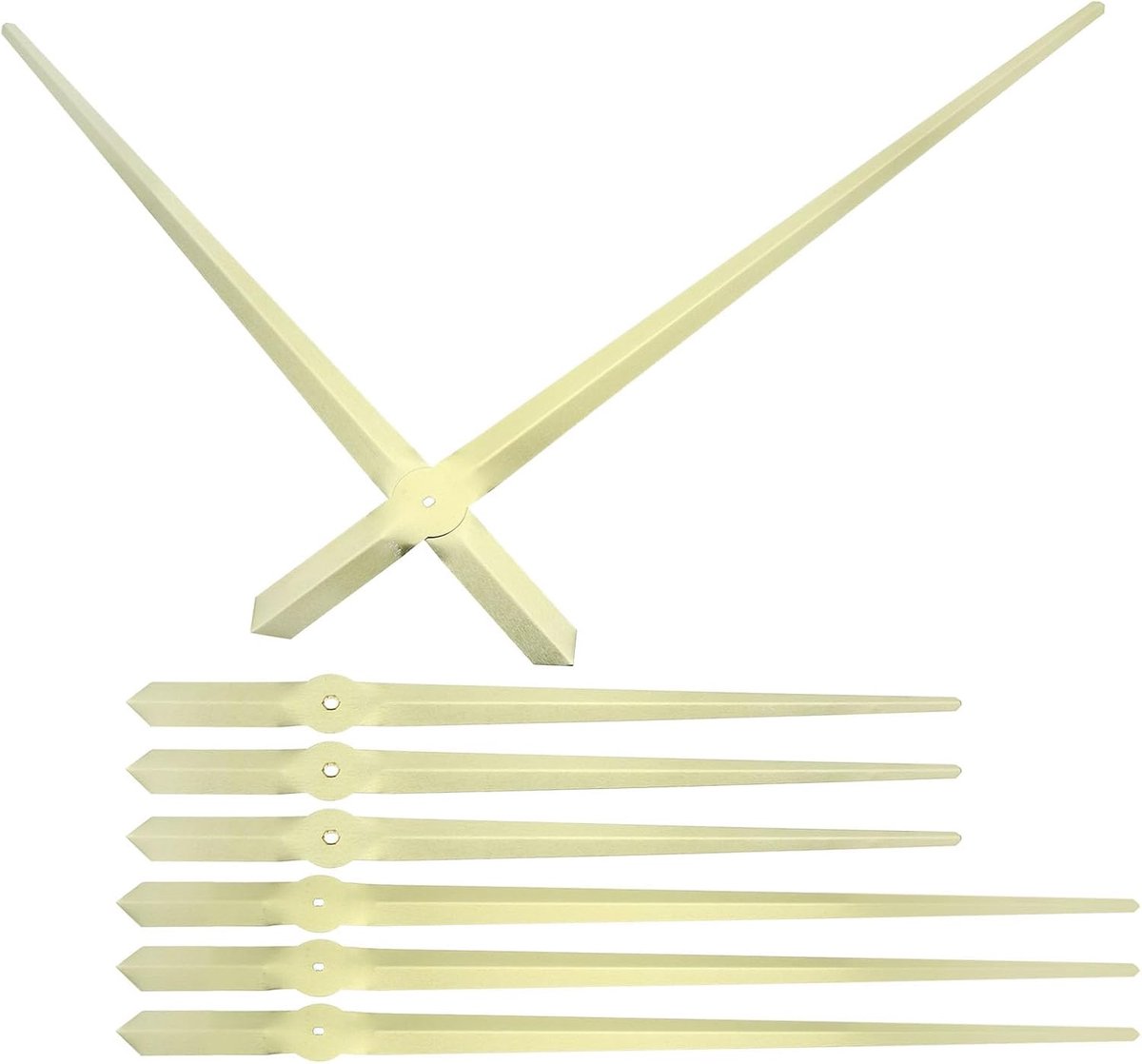 Vervangende Klokwijzers - Klokonderdelen Set - Klok Reparatie DIY - Stille Beweging - 237mm 314mm - Goud