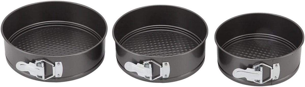 Ronde Bakvormen Set - Springvormen - Taarten Bakken - Verwijderbare Bodem - 18 20 22 cm