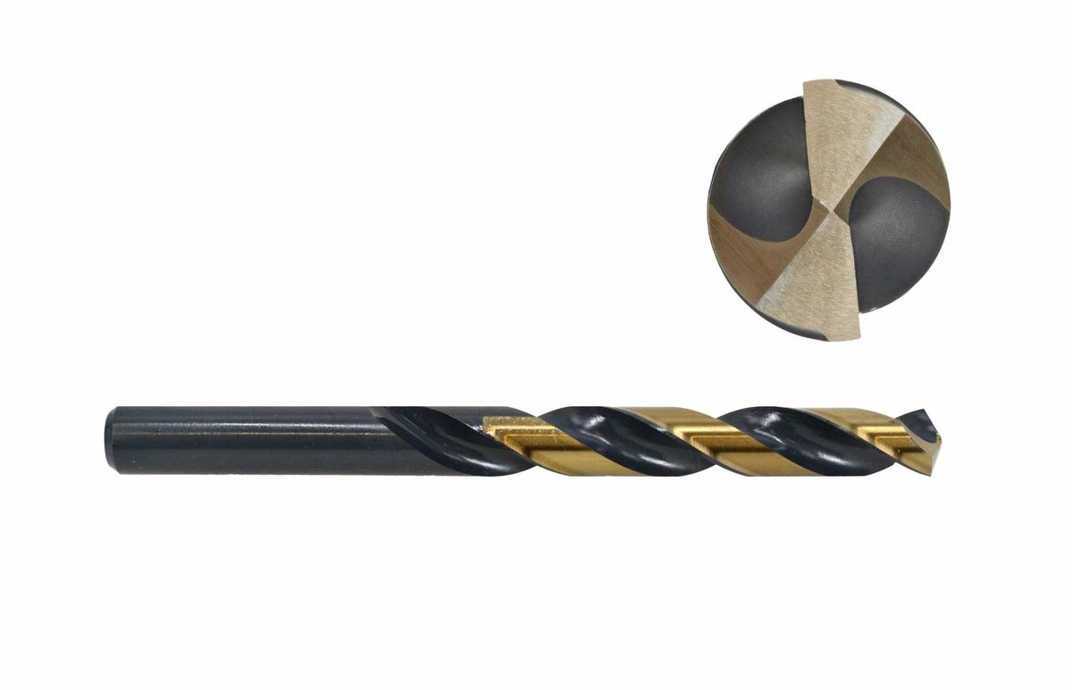 AWTOOLS premium serie - metaalboor hss m2 - 4,8mm - 10 stuks - cylindrische schacht afbeelding