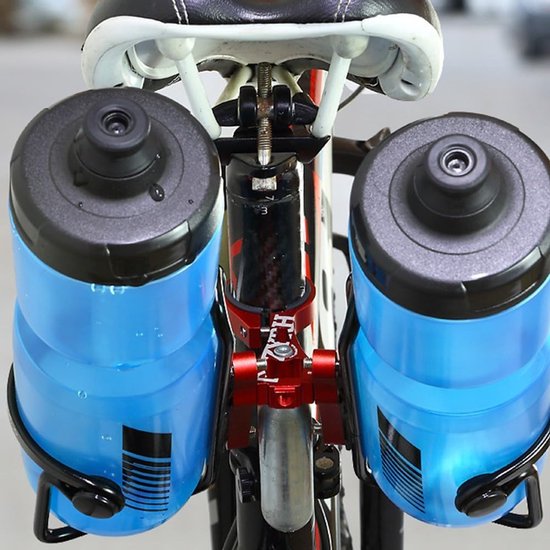 Dubbele Bidonhouder Adapter - Flessenhouder Mount - Fietsen Onderweg - Veelzijdige Montage - 24x12x2 cm - Meerdere Kleuren — afbeelding 4