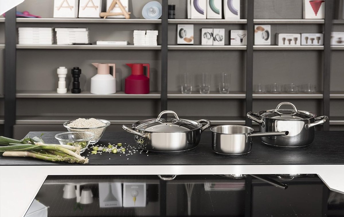 Pannendeksel - Deksel voor pan - Koken - Drielaagse bodem - Staal