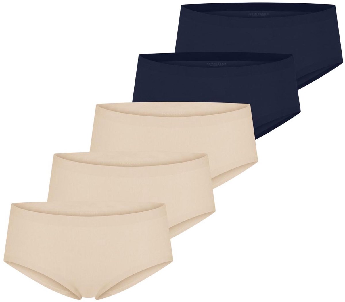 Schiesser Dames slip / onderbroek 5 pack Invisible Cotton
