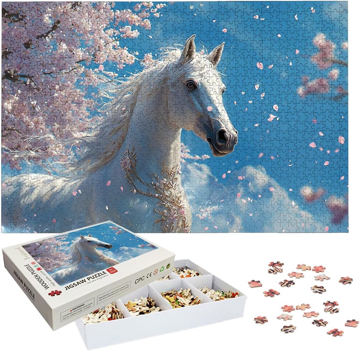 Houten Puzzel - Raadsel Legpuzzel - Hersenen Trainen - 6000 Stukjes - 179 x 105 cm - Meerkleurig