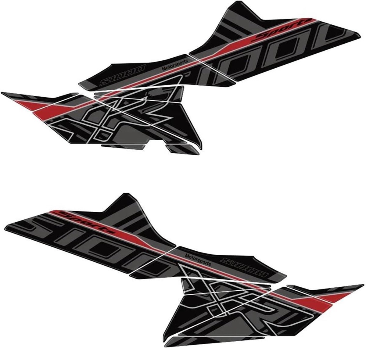 Motorfiets Sticker Set - Lakbescherming Decals - Tank Bescherming - 3D Gel Constructie - Specifiek Model - Type B