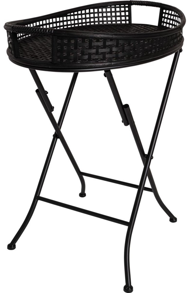 Lesli Living - Tuintafel Levi - Zwart - 55x38x62cm