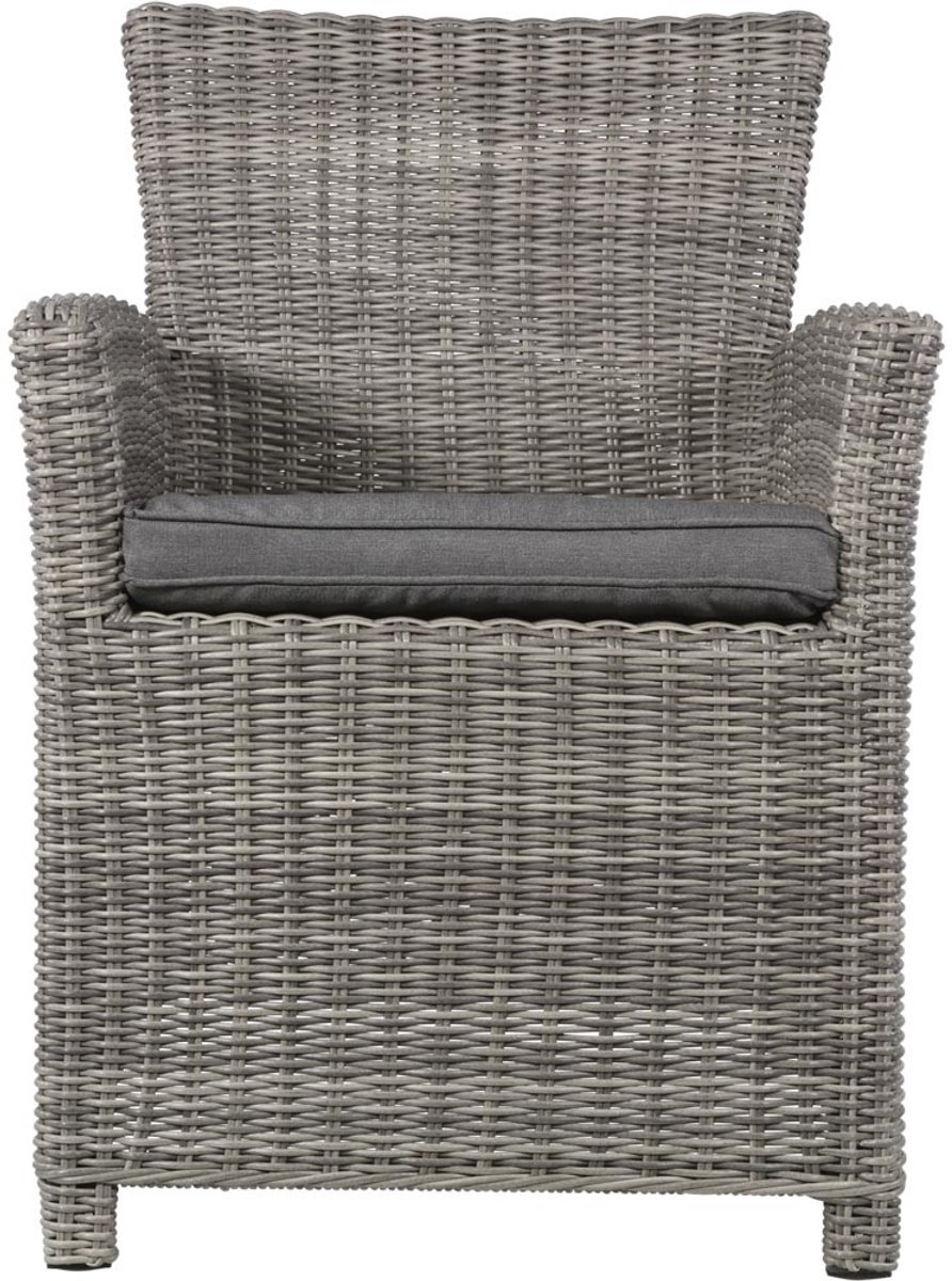Lesli Living - Bistrostoel Tropez - Grijs - 62x67x89cm - Set van 2