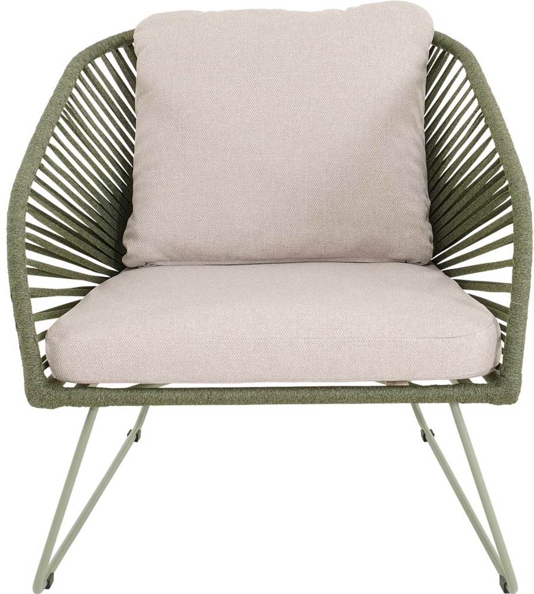 Lesli Living Bistrostoel Izumi - Groen - 71x79x73cm