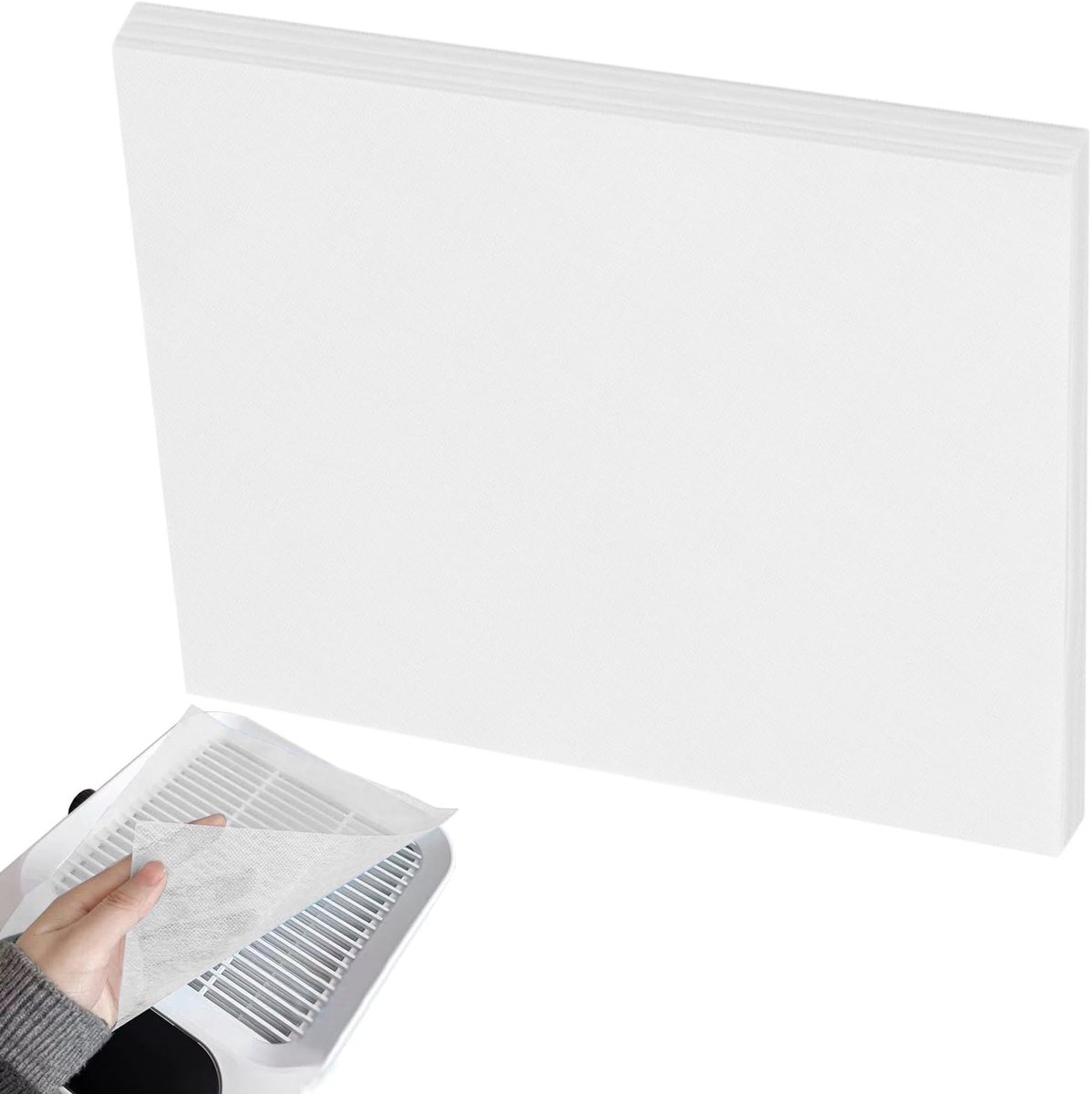 Nagelstof Opvangbak - Papieren Vellen - Nagel Behandelingen - Hygiënische Werkplek - 20 x 24 cm