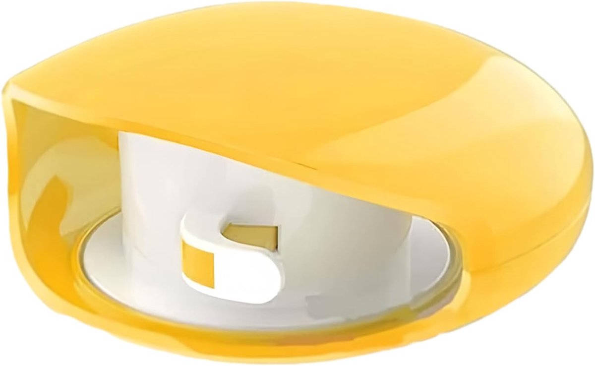 Kabel Organizer - Oplader Rolhouder - Draad Beheer - Automatische Wikkeling - 8x6x2.6cm - Geel