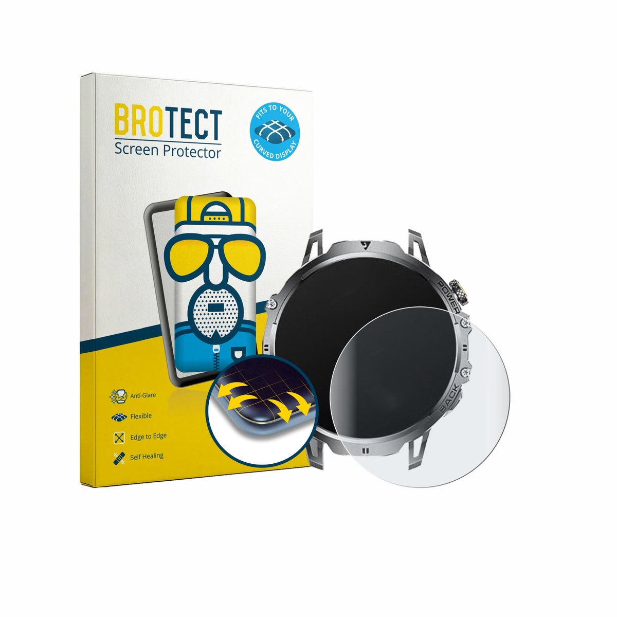 BROTECT - Screenprotector voor Dremac EF13-E 1.85" - Folie Beschermfolie matte volledig dekking 2 Stuks