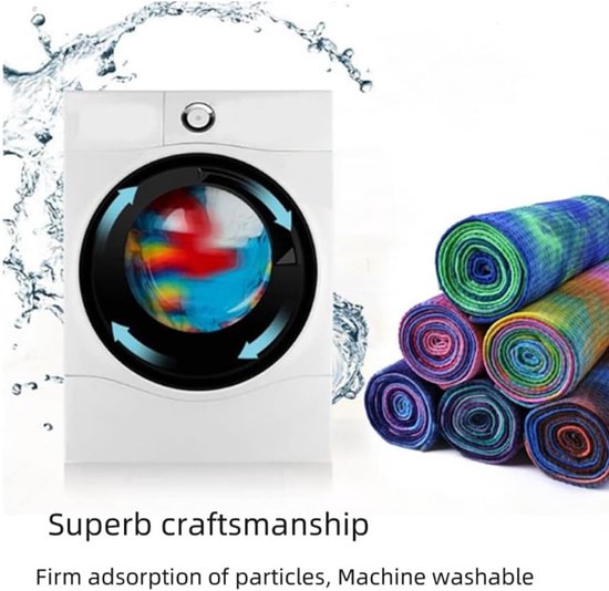 Yogahanddoek Antislip - Yoga Deken - Hete Yoga - Harsdeeltjes Grip - 183 x 63 cm - Tie Dye — afbeelding 5
