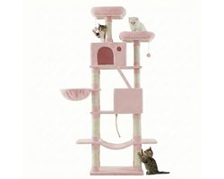 Feandrea - Krabpaal - Kattenboom - Grote Katten - 13 Krabpalen - 2 Grotten - Meerdere Niveaus