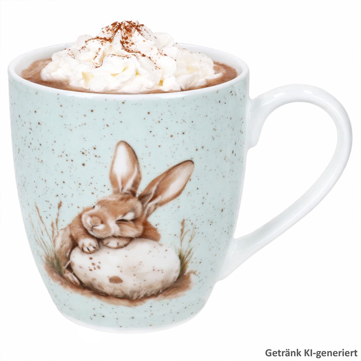 Bunny Jumbobecher 500 ml groen uit porselein – 428629
