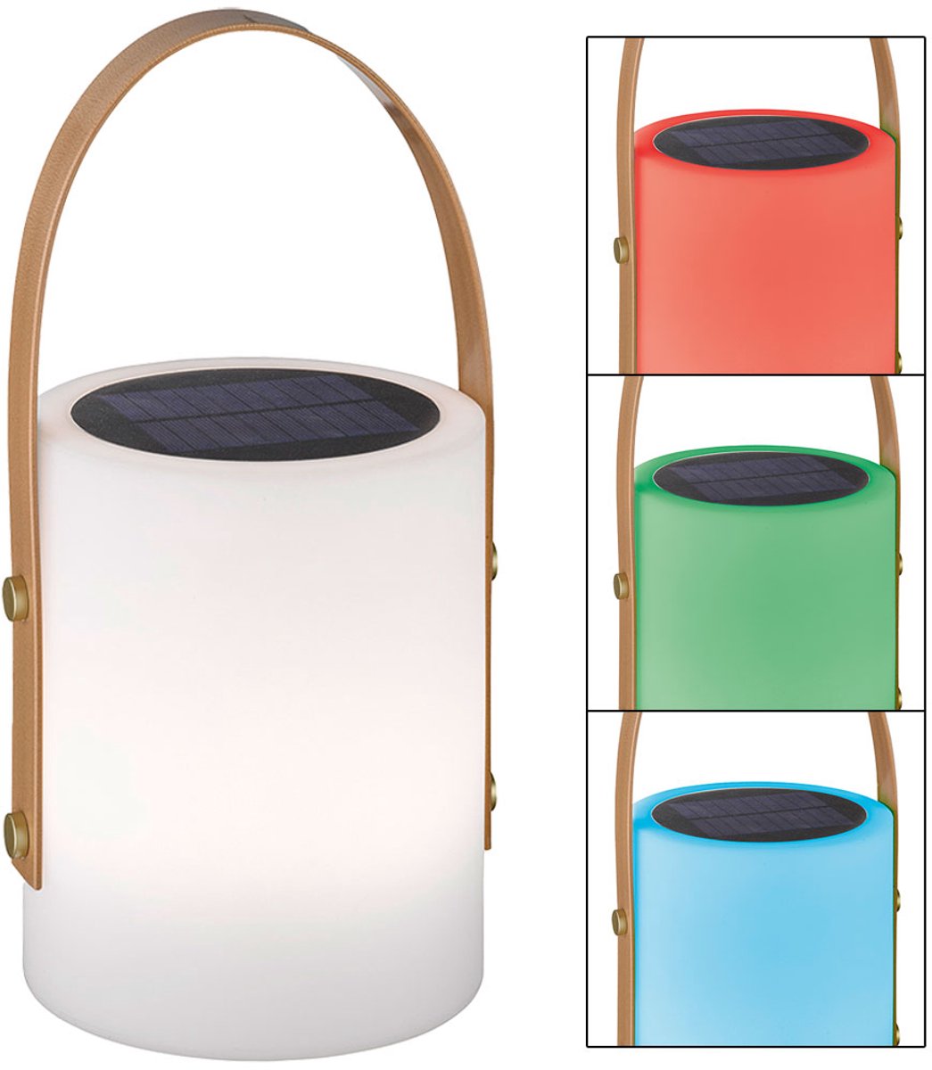 Tafellamp buiten oplaadbare tuinlamp USB solarlamp tuindecoratie, dimbare afstandsbediening kleurverandering draagbaar, 1x LED 0,5W 55lm 3000K, DxH 16x34 cm
