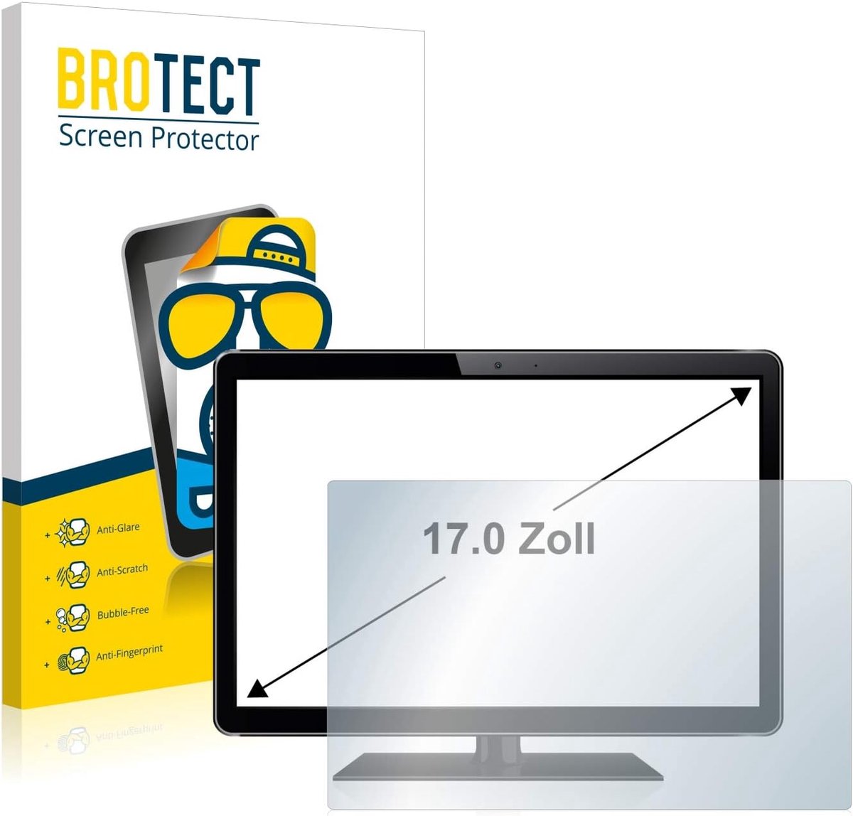Schermfolie Mat - Ontspiegeld Display - Industriële Monitoren - Anti-kras Duurzaam - 338x270mm 5:4