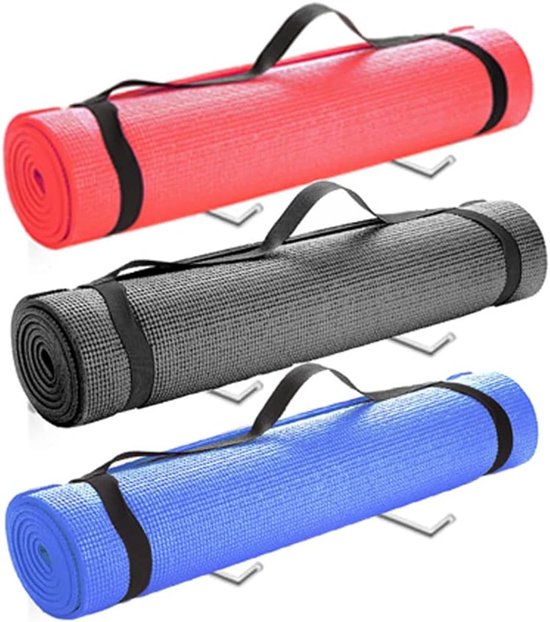 Yoga Mat Houder - Wandrek Yoga Mat - Home Gym Opslag - Ruimtebesparend Ontwerp - 20.3 x 6.6 cm — afbeelding 4