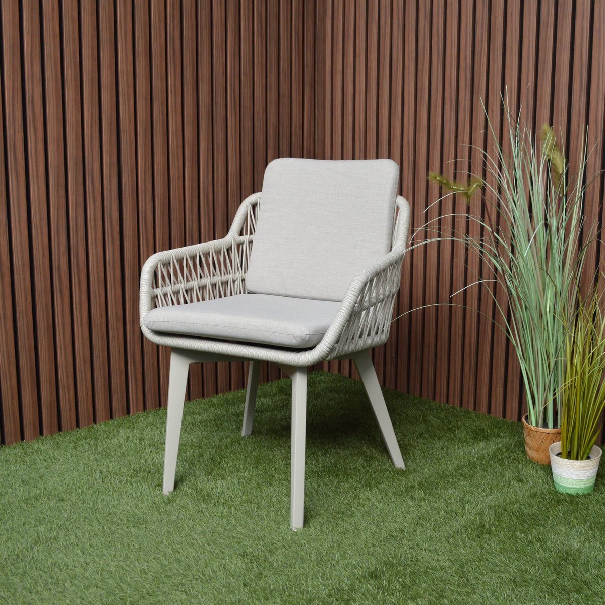 Tuinstoel Dakota Warm Wit Relax Dining - 8300W