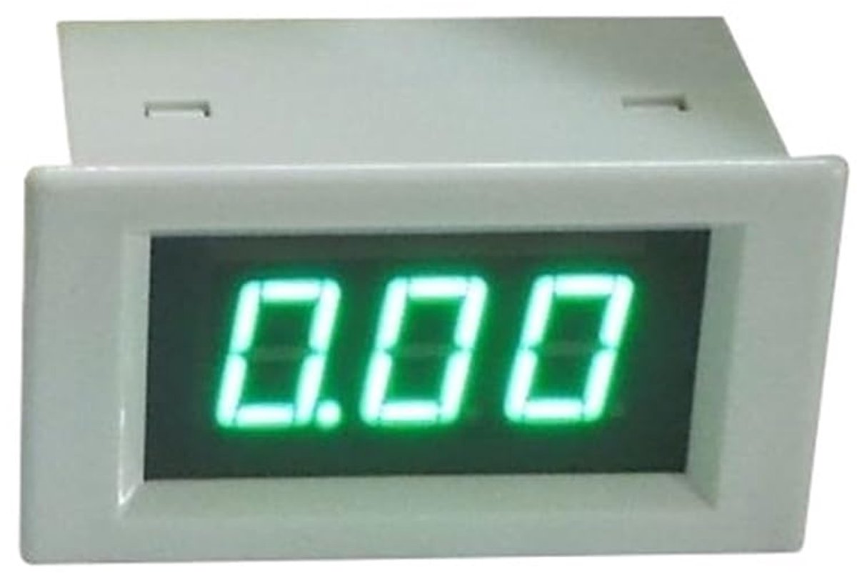 Digitale Stroommeter - Ampèremeter Display - Elektrisch Testen - AC 80-300V Bereik - 70x40x30 mm - Groen
