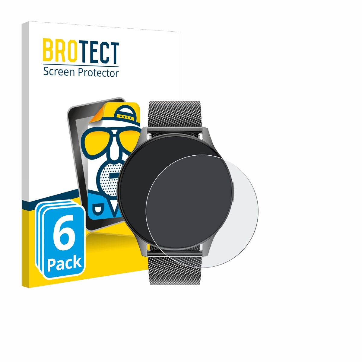 BROTECT - Screenprotector voor Dremac FV21 1.43" - Folie Beschermfolie matte 6 Stuks