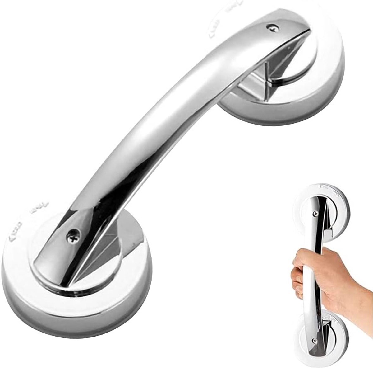 Veilige zuignap handgrepen voor bad en douche, antislip handrails voor ouderen en kinderen, eenvoudig te installeren zonder boren