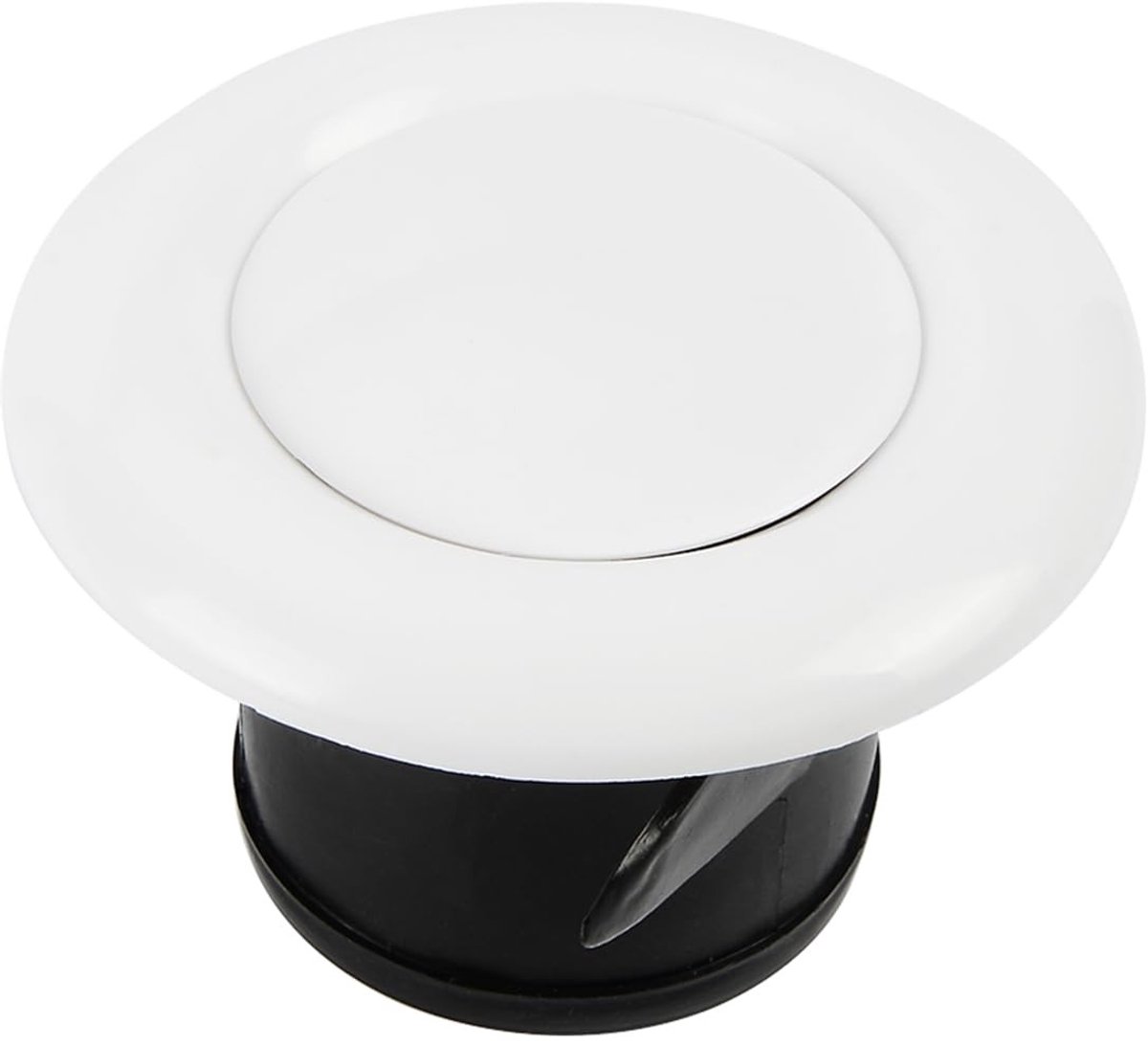 Power Tool Ventilatierooster Ø125mm - ABS Plastic - Wit & Zwart - Ideaal voor Badkamer, Keuken en Kantoor