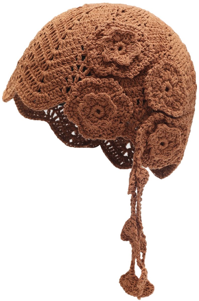 Dailygoods- Beanie - Handgemaakt - Katoen - Eenheidsmaat 54-56 cm - Lichtgewicht - Zacht - Creatief ontwerp - Muts