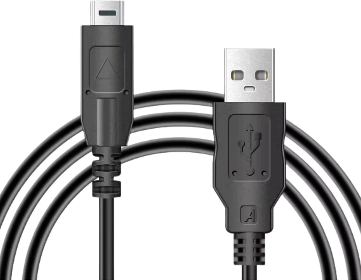 aladdien - Hoge kwaliteit USB kabel - Geschikt voor Panasonic Lumix DMC-FZ38 - 1.5m lengte - Duurzaam en betrouwbaar - Snelle gegevensoverdracht - G..