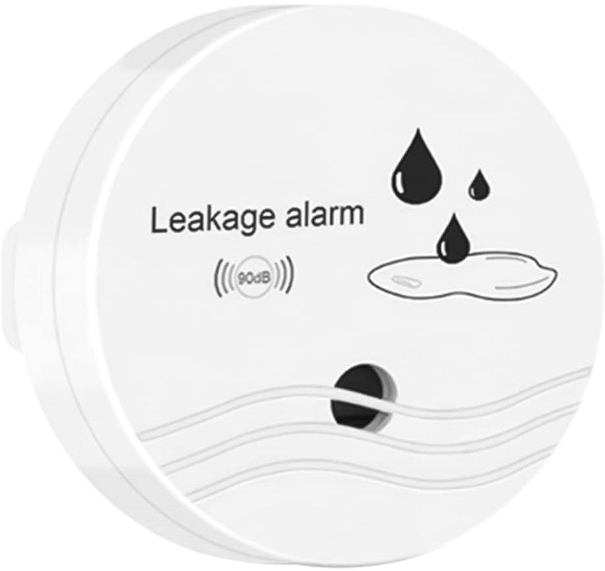 Allecto - Waterdetector - Watermonitor - Luid alarm van 90dB - Set van 4 - Geschikt voor kelder en badkamer - Eenvoudig te installeren