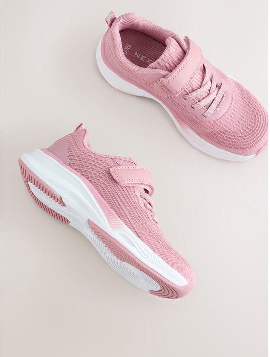 Next - Meisjes - Elastische veterschoenen met brede pasvorm (G) - Roze