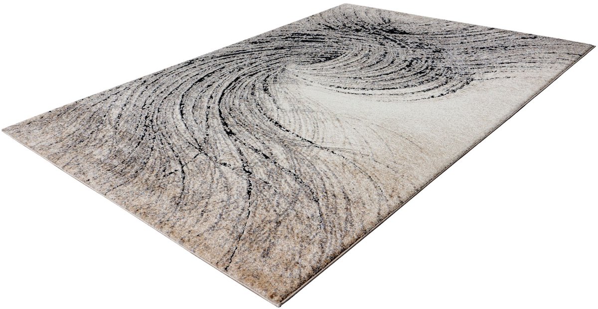 Vloerkleed Bologna 462 grijs – 140 x 200 cm – polypropyleen & polyester, machinegeweven