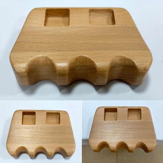 Biljart Keu Houder - Pool Keuhouder Cues Rest - Biljart Spelen - Compact 3 Gaten — afbeelding 4