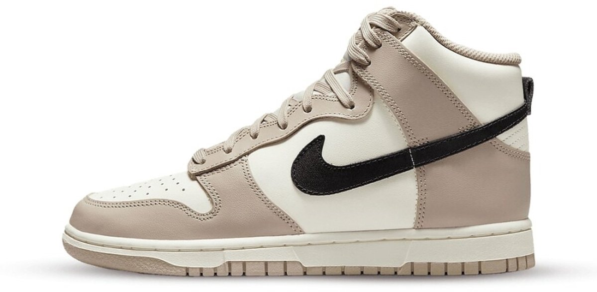 Nike Dunk High Fossil Stone Zwart