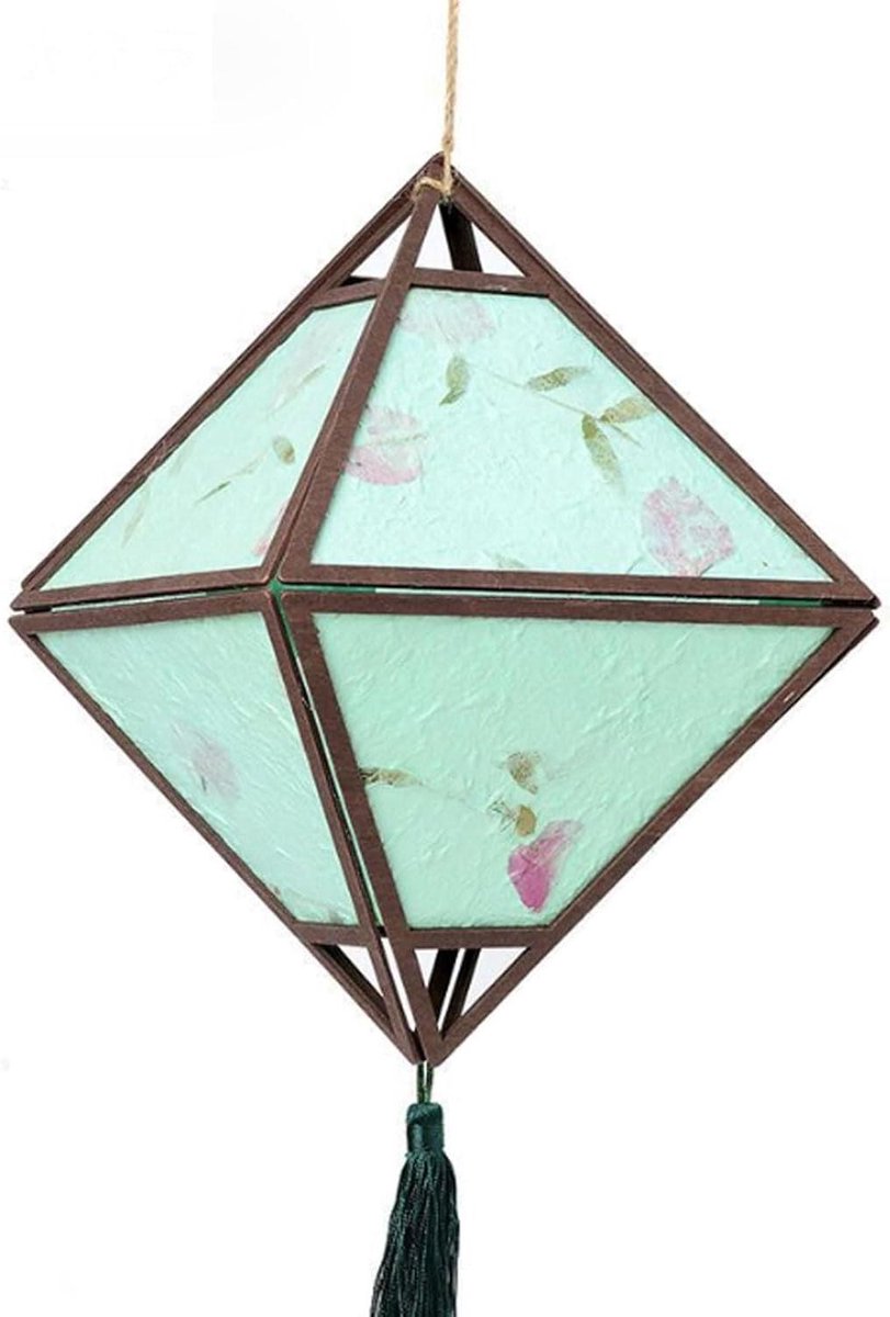 Papieren Lantaarn - Decoratieve Hanglamp - Feestelijke Decoratie - Handgemaakt Design - Op
