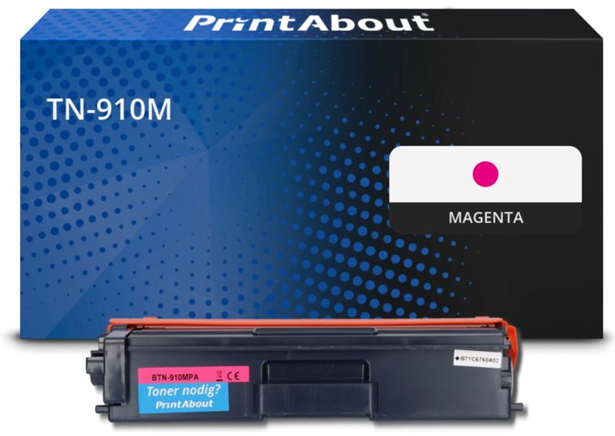 PrintAbout huismerk Toner TN-910M Magenta Extra hoge capaciteit geschikt voor Brother