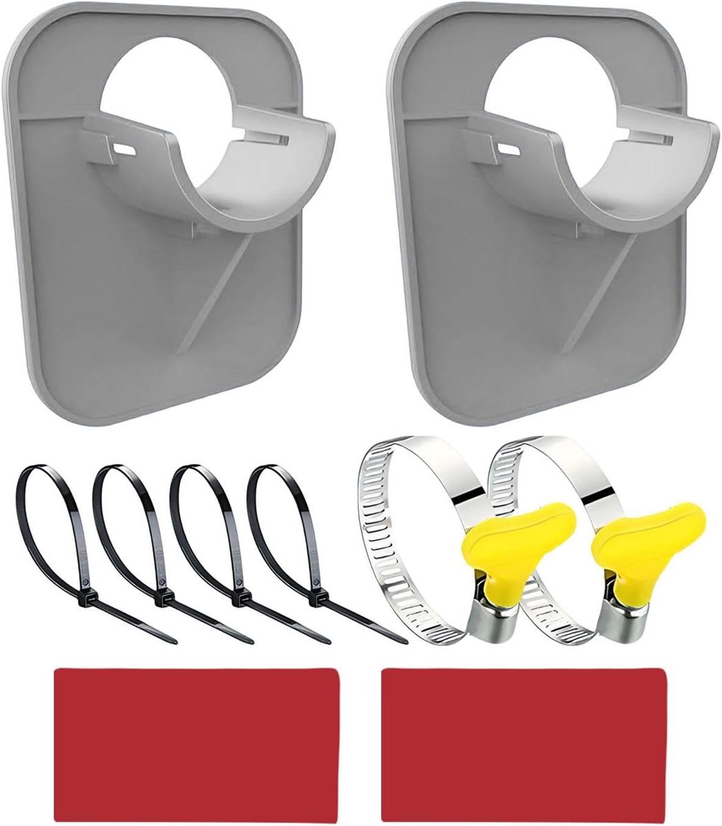 Waterslanghouder - Slang organizer - Zwembad onderhoud - Voorkomt doorzakken - 108 x 78 x 38 cm - Grijs
