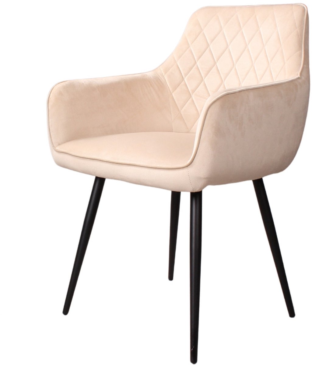 DS4U® Ravi 3.0 eetkamerstoel velours - champagne