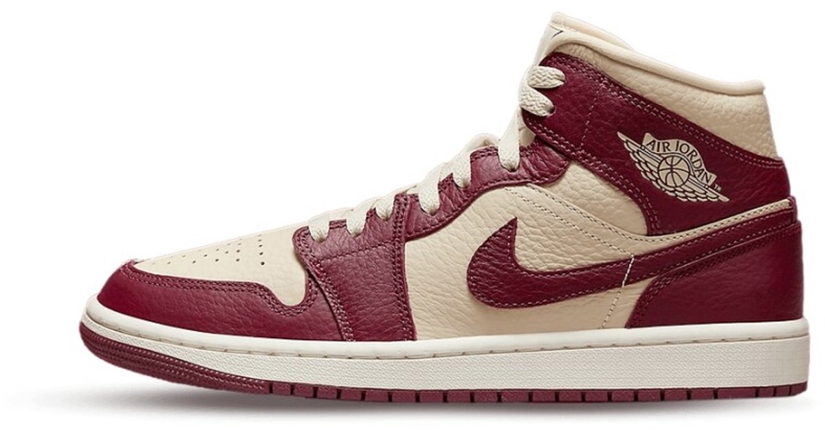Air Jordan 1 Mid SE Split Beach Cherrywood (W) - Maat 38