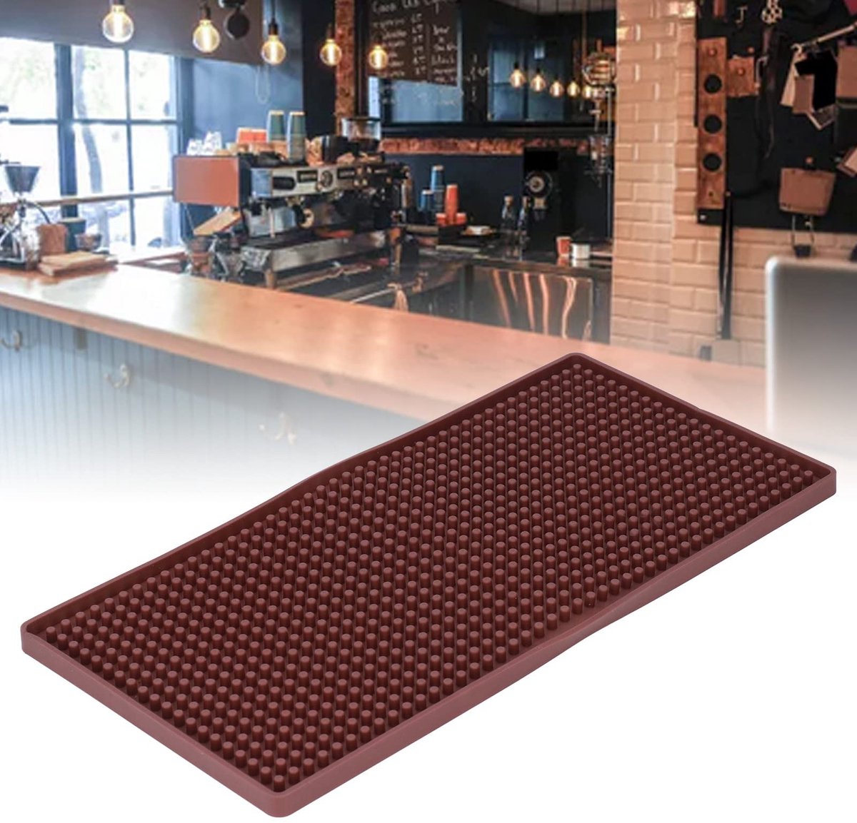 ZEYNOMAX- Bar Mat - Premium Siliconen - Antislip - Warmtebestendig - Flexibel - 60x40 cm - Bescherming voor uw werk - Keukenmat