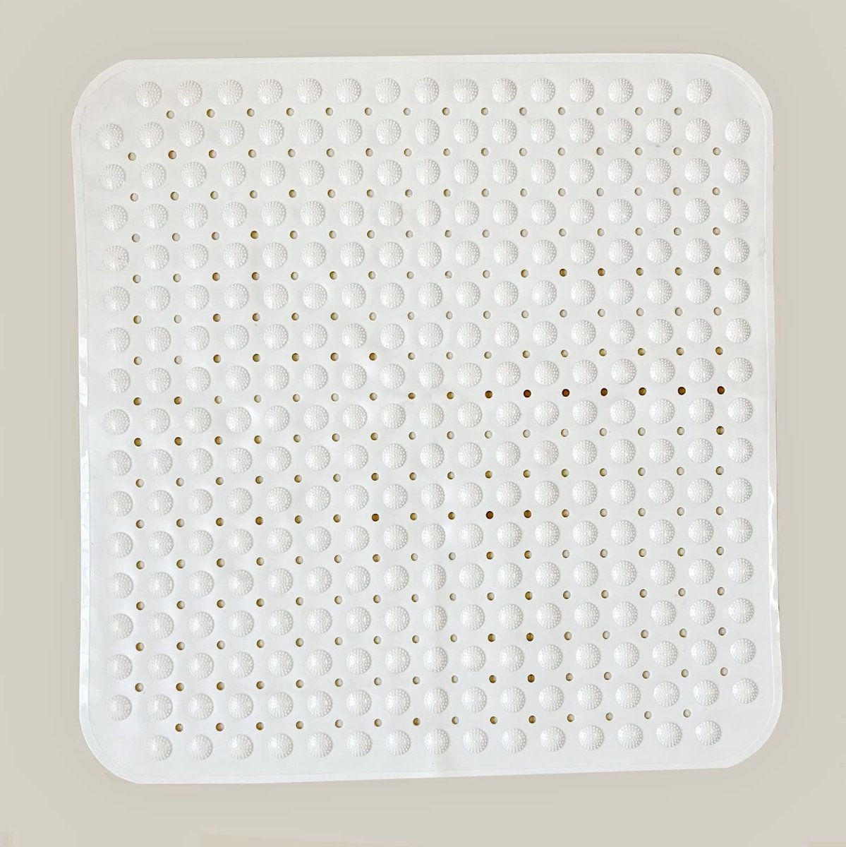 JHUBERS- Douchemat Antislip - Extra Grote Vierkante Douchemat 80 x 80 cm - Voetmassagemat - Duurzaam - Met Zuignappen - Stimuleert Voetzenuwen - Badmat