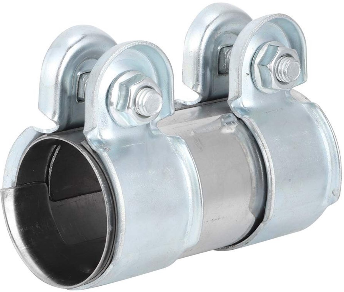 JHUBERS- Uitlaatpijp Klem Aluminium - 38x90mm - Vervanging 8Z0253141 - Corrosiebestendig - Eenvoudige Installatie - 4 Stuks - Uitlaatklem