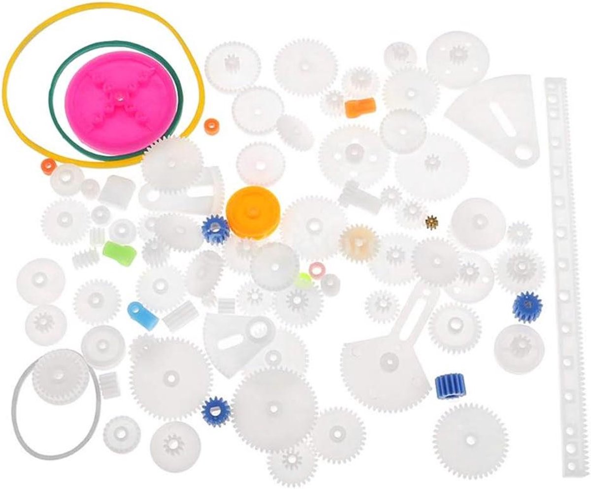 Modelbouw Onderdelen - Techniek Set - Creatief Bouwen - 85 Delig Assortiment - ABS Plastic - Multi-color