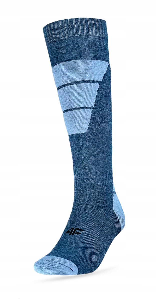 4F Warme Winterskikousen Blauw